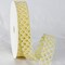 The Ribbon People Yellow and White Basket Weave Patterned Ribbon 1.2" x 20 Yards
